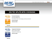 Tablet Screenshot of dis-tec.de